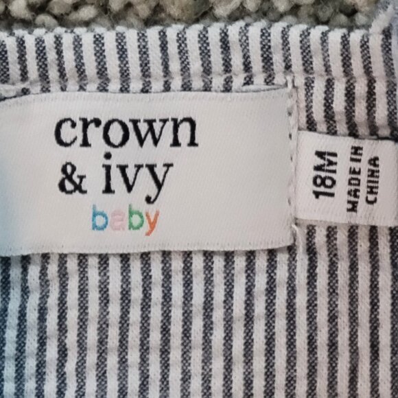 2 Crown & Ivy Boys  Romper & Overalls 18 Months - Picture 4 of 8